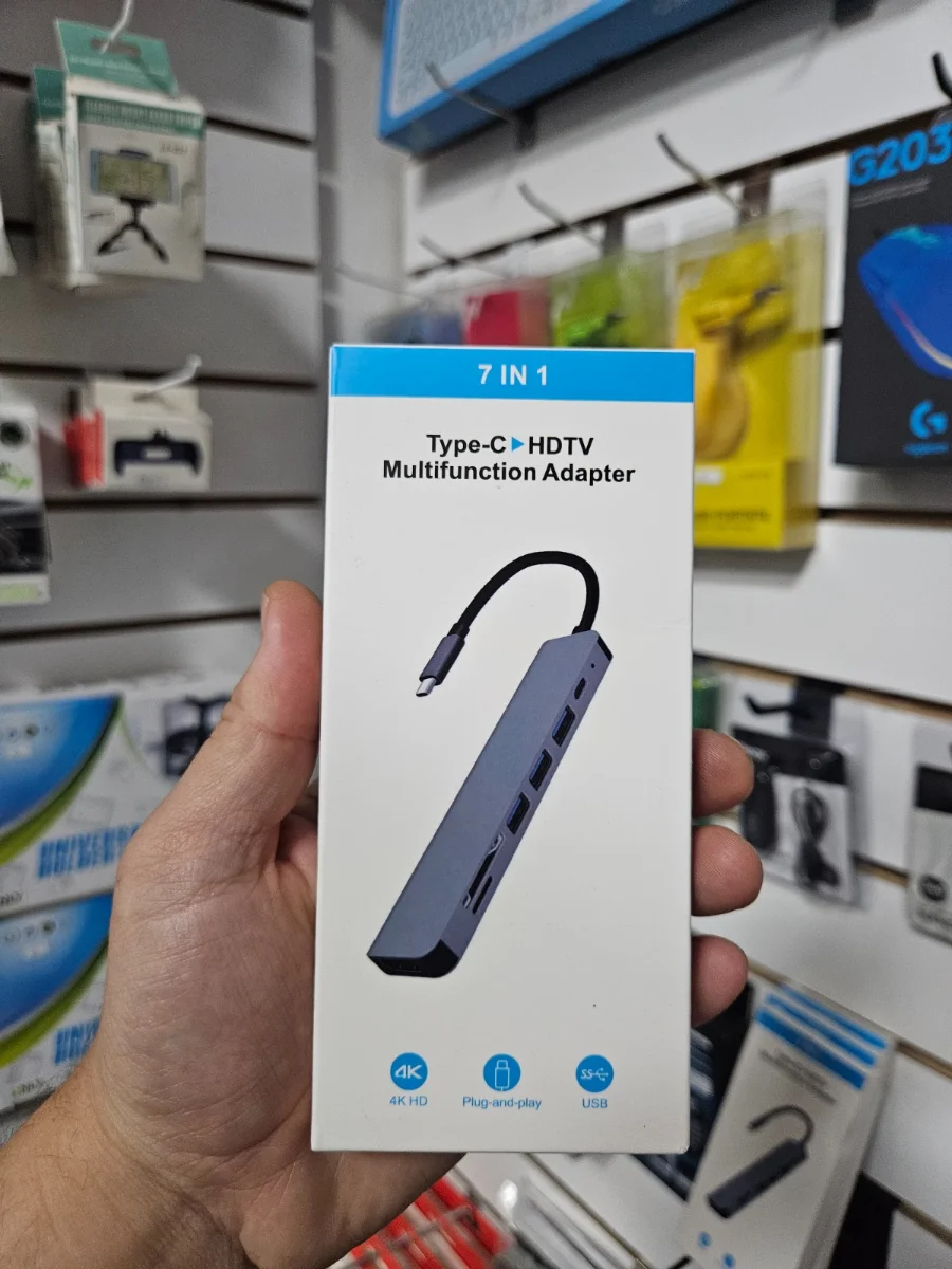 Adaptador USB-C 7 en 1 HDMI Multifunción