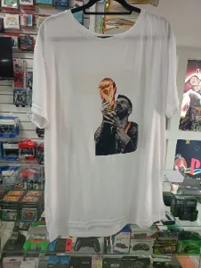 Remera blanca Lionel Messi y la Copa del Mundo