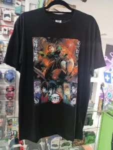 Remera negra Demon Slayer Kimetsu no Yaiba
