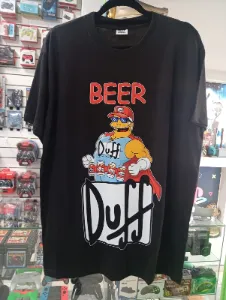 Remera negra Los Simpson diseño Duff