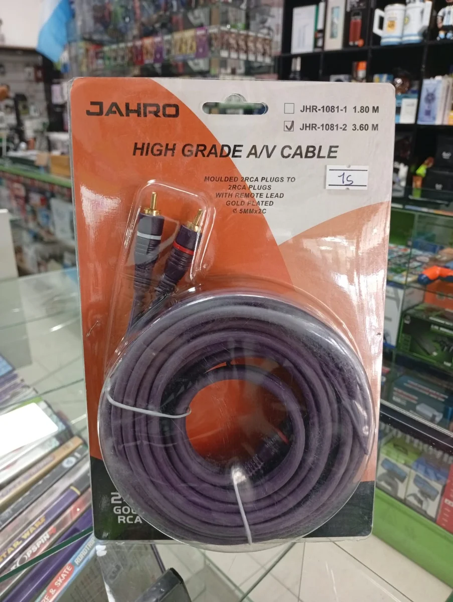 Cable audiovisual Jahro de 3,6 metros
