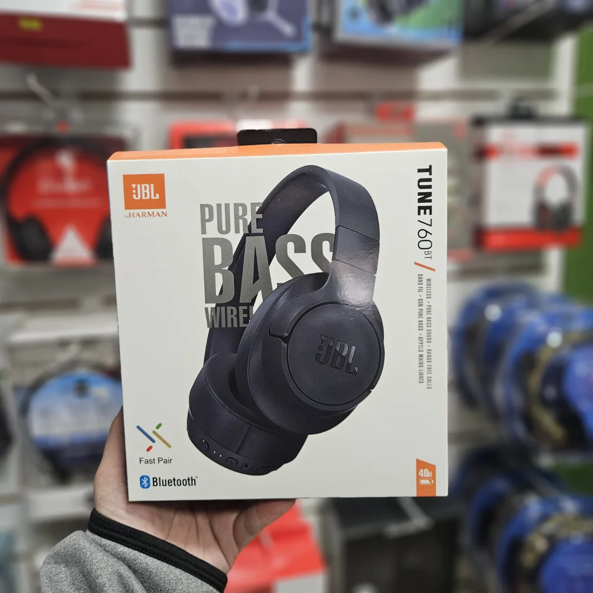 Auriculares inalámbricos JBL Pure Bass negros