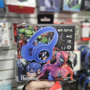 Auriculares infantiles inalámbricos MF-501A diseño superhéroe
