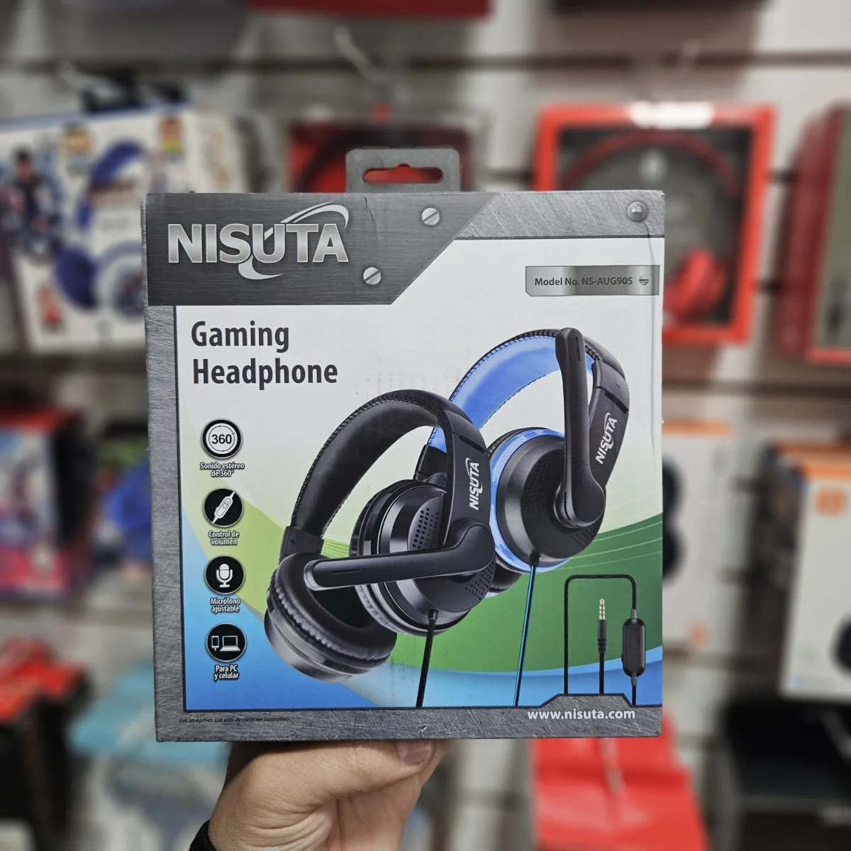 Auriculares gamer Nisuta con micrófono
