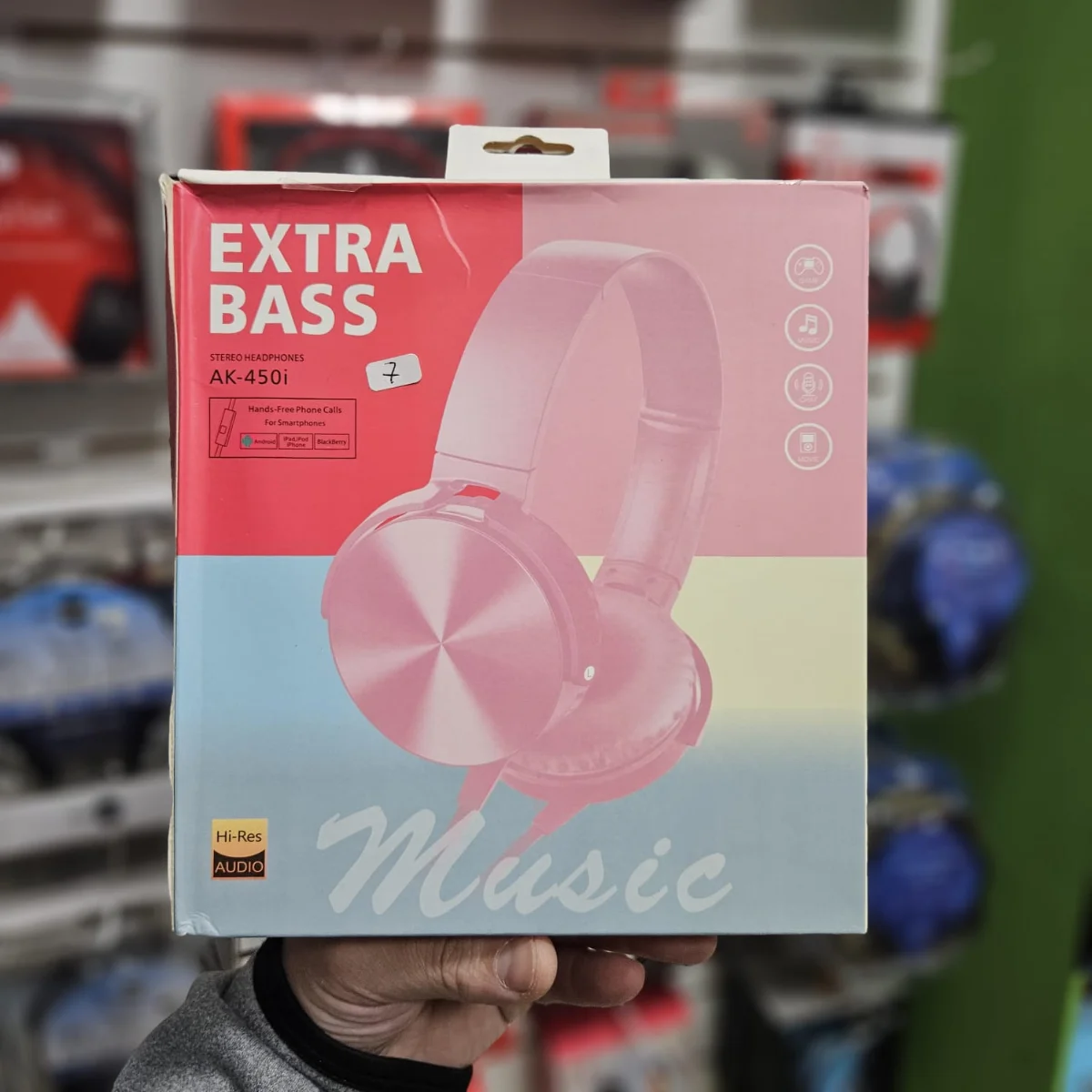 Auriculares Extra Bass AK-450i rosa