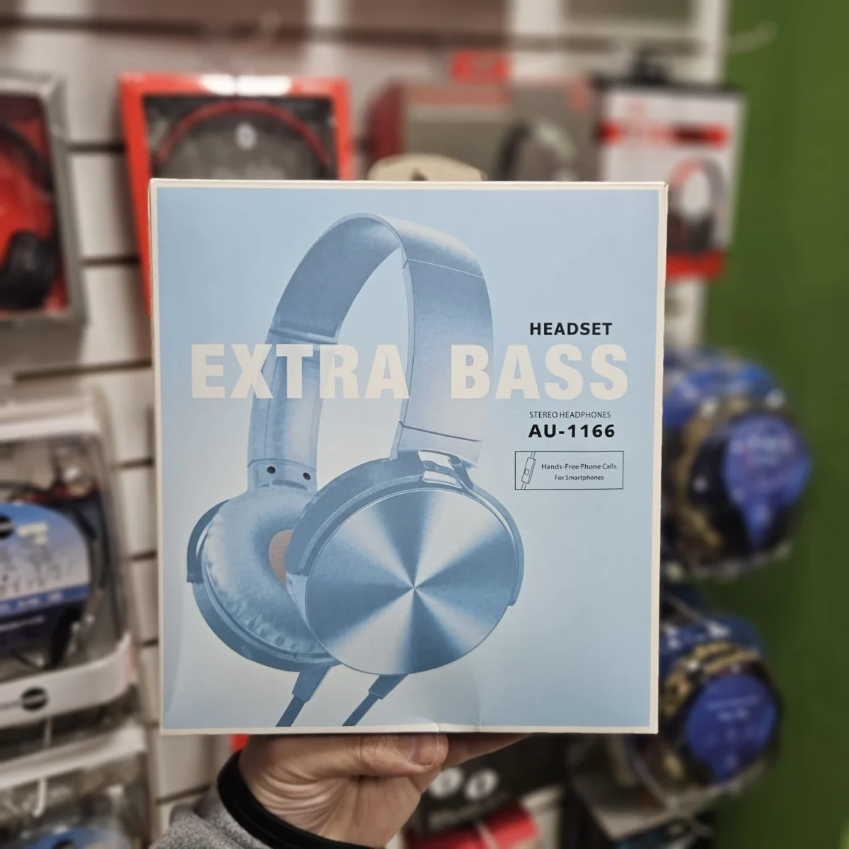 Auriculares Extra Bass AU-1166 azul