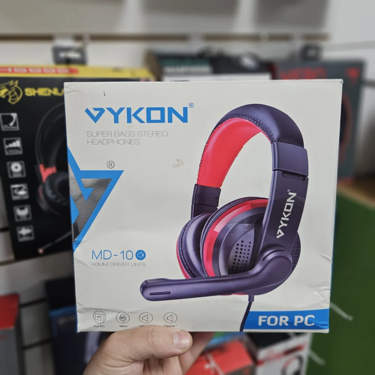 Auriculares con micrófono Vykon MD-100 para PC