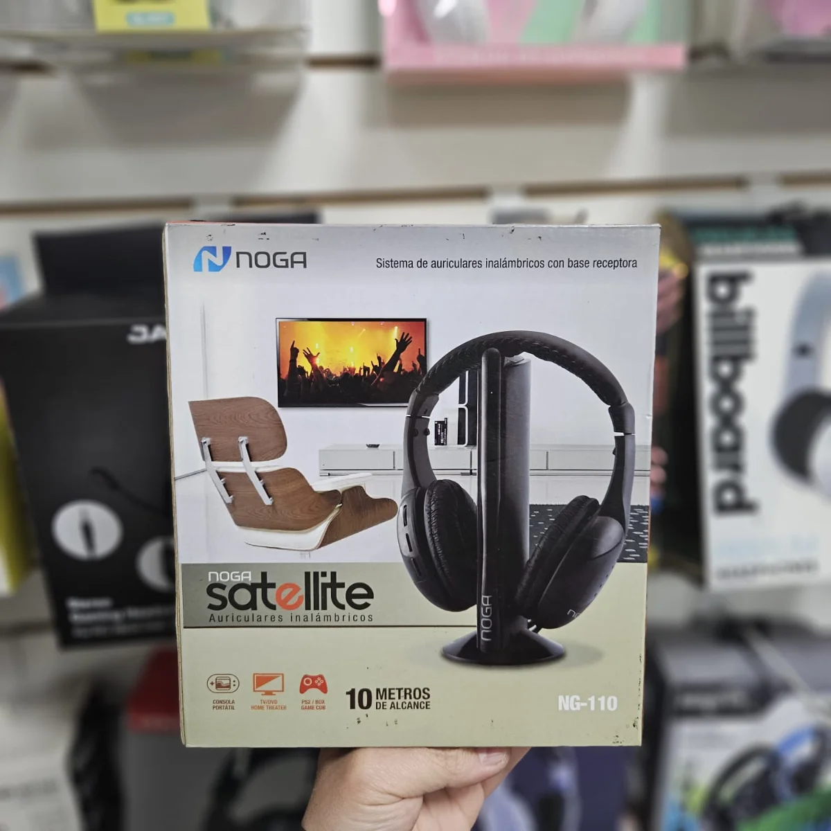 Auriculares inalámbricos infrarrojos Noga Satellite NG-110
