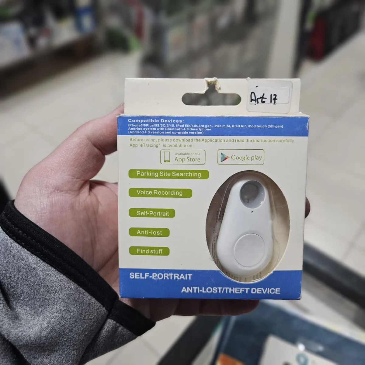 Localizador Bluetooth con función antipérdida