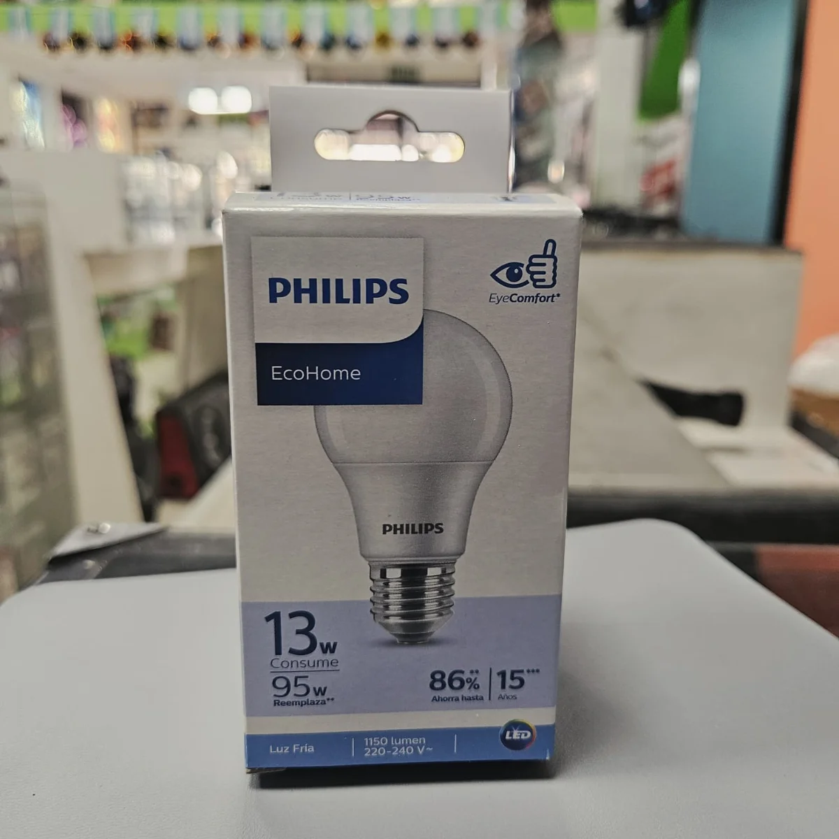 Lámpara LED Philips EcoHome 13 W luz fría