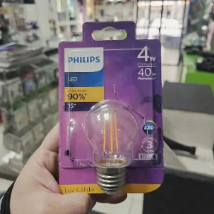 Lámpara LED Philips filamento 4 W luz cálida