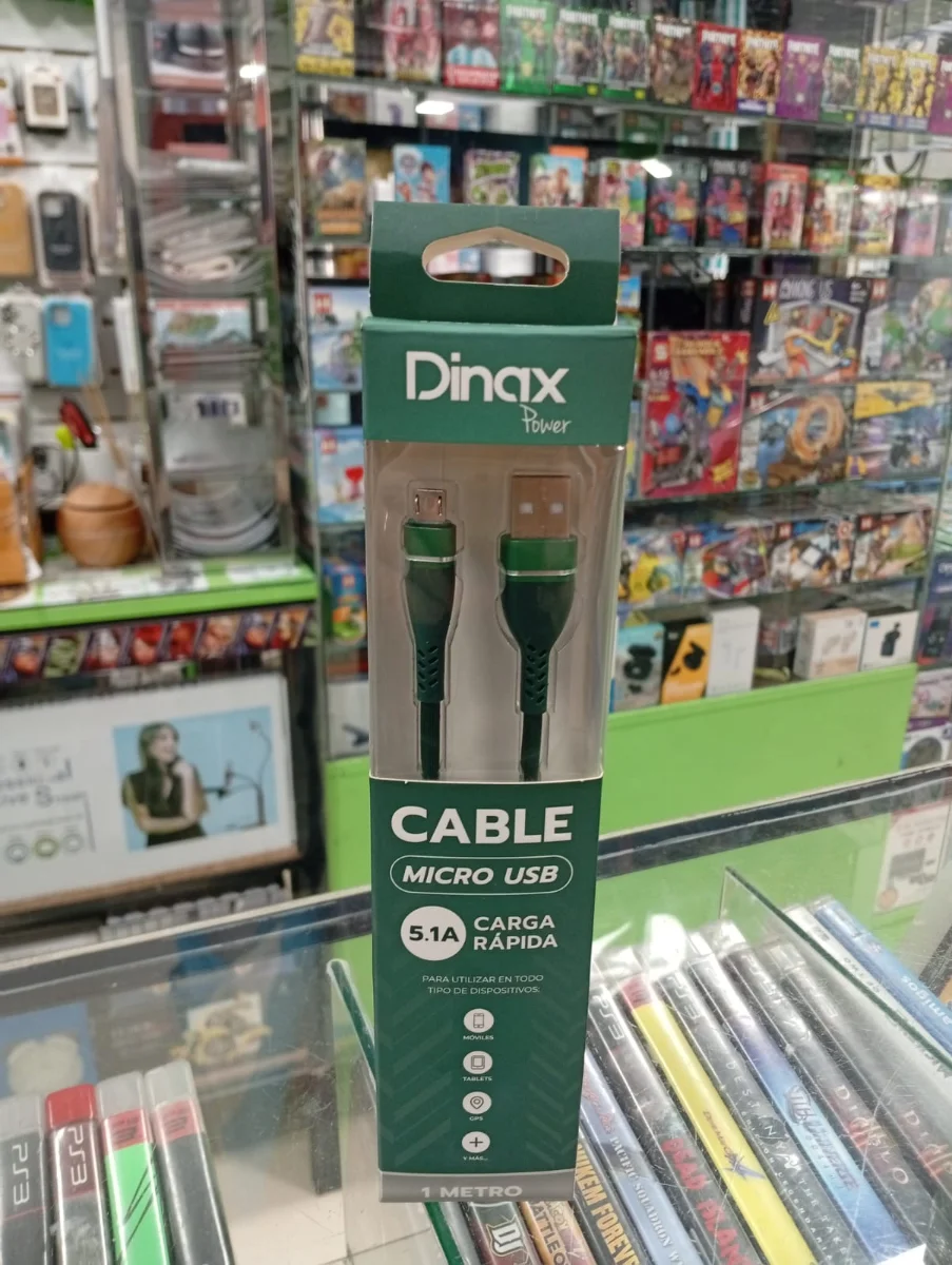 Cable Micro USB Dinax 1 m 5,1 A