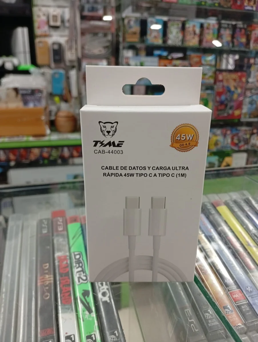 Cable USB-C a USB-C Tame 45 W de 1 m