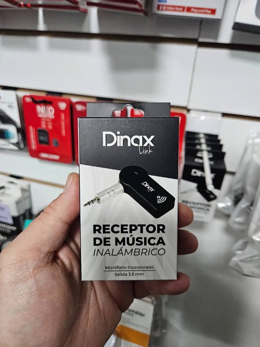 Receptor de Música Inalámbrico Dinax Link con Micrófono