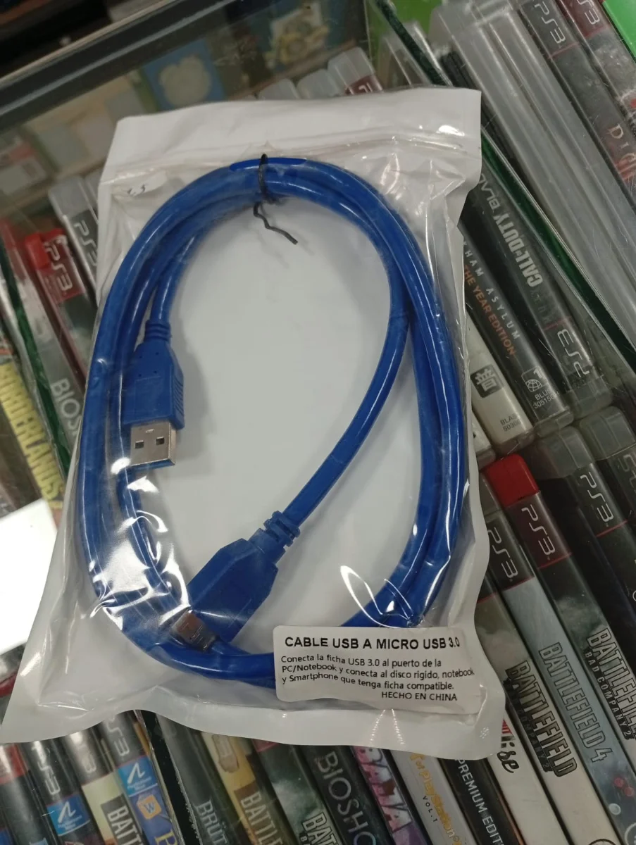 Cable USB-A a Micro USB azul — foto 1