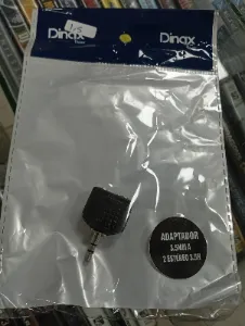 Adaptador Dinax 3,5 mm macho a dos hembras