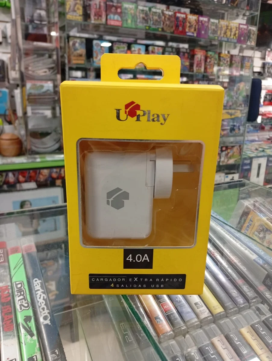 Cargador UPlay 4.0 A con cuatro puertos USB