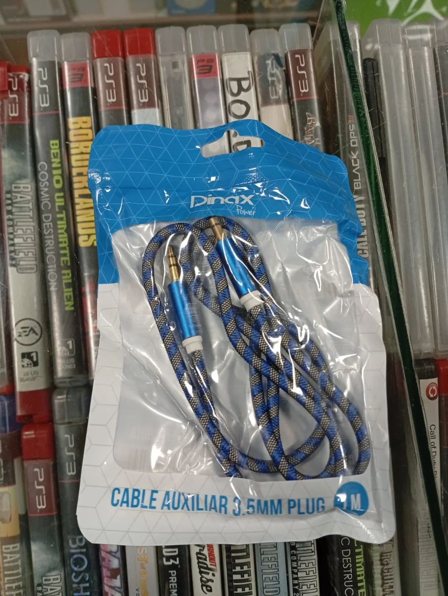 Cable auxiliar Dinax 3,5 mm macho a macho