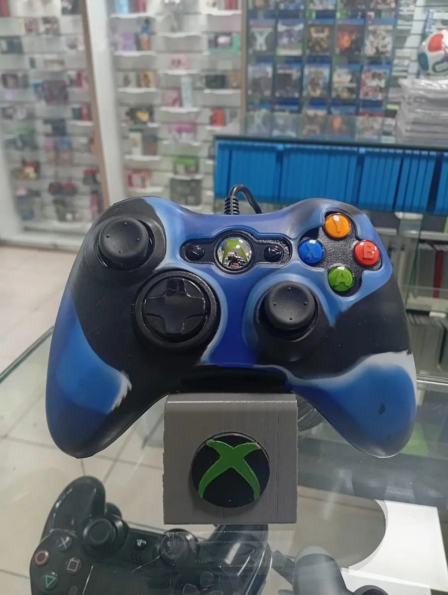 Funda protectora para joystick Xbox 360 azul y negra
