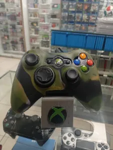 Funda protectora camuflada para joystick Xbox 360 verde oscuro