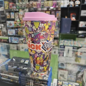 Vaso Nickelodeon Nick 90s con tapa para café