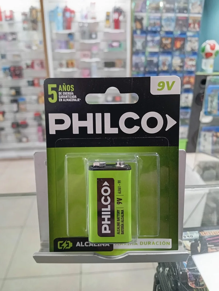 Pila alcalina Philco de 9 V