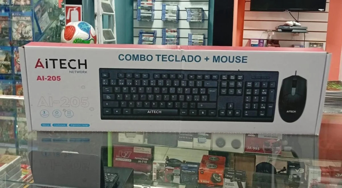 Combo AiTech AP-205 de teclado y mouse