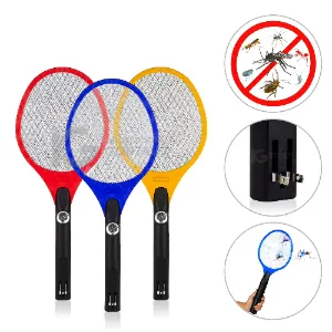 Raqueta eléctrica mata mosquitos recargable