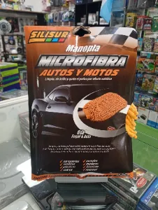 Manopla de microfibra Silisur para hogar y auto