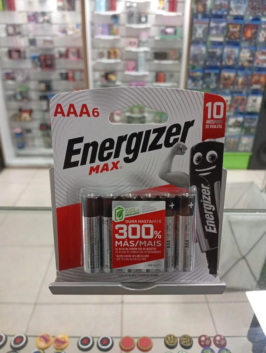Pilas alcalinas Energizer MAX AAA pack de 6