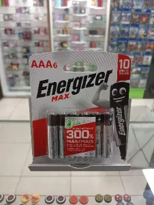 Pilas alcalinas Energizer MAX AAA pack de 6