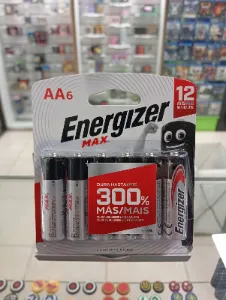Pilas alcalinas Energizer MAX AA pack de 6