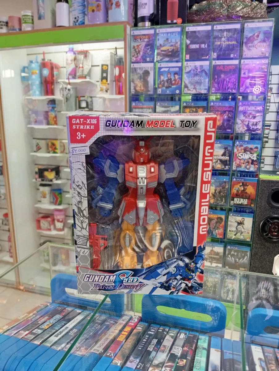 Figura articulada robot mecha roja