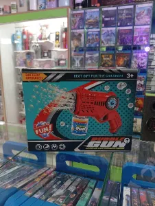 Pistola de burbujas Bubble Gun roja