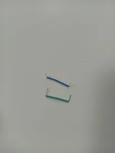 Par de terminales/cables eléctricos con funda