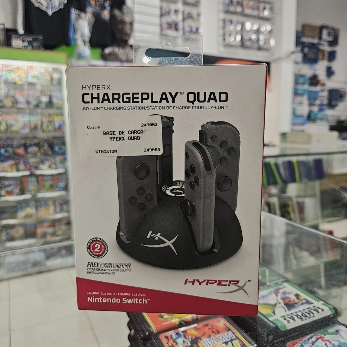 Estación de Carga HyperX ChargePlay Quad para Joy-Con