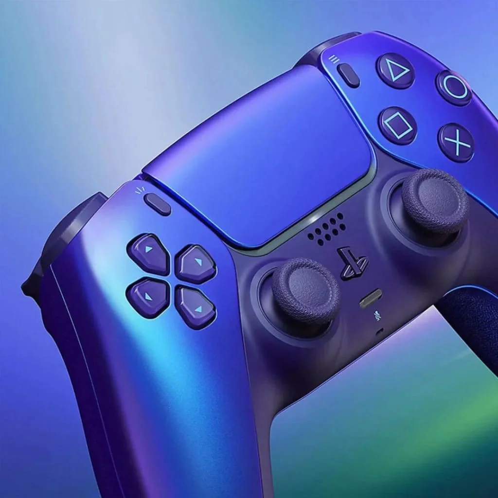 Joystick original DualSense para PS5 azul tornasolado