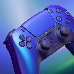 Joystick original DualSense para PS5 azul tornasolado
