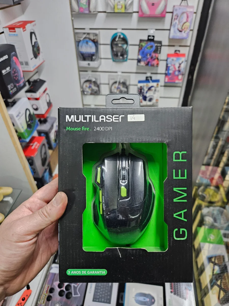 Mouse Gamer Multilaser Fire 2400 DPI