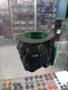 Mate 3D Verde Diseño Personaje