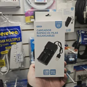 Cargador Rápido para Pilas Recargables