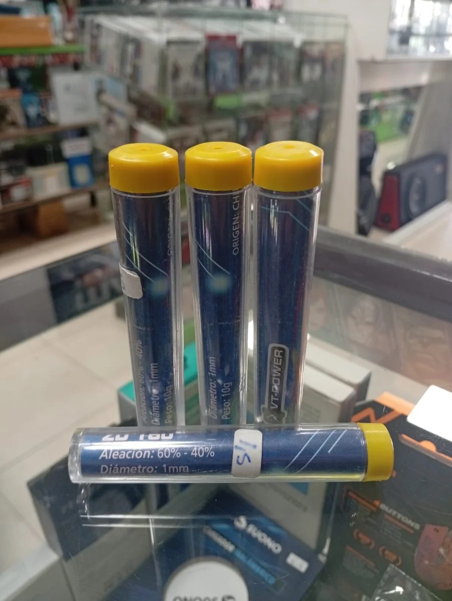 Estaño para soldar en tubo
