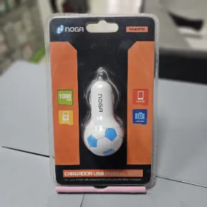 Cargador Noga USB para auto diseño pelota