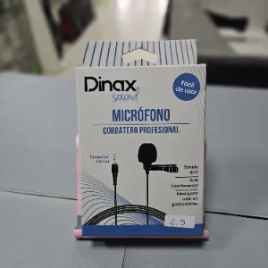 Micrófono corbatero Dinax Sound con ficha 3,5 mm