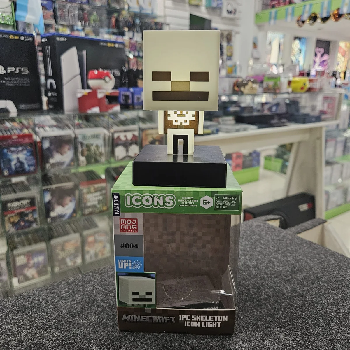 Lámpara Minecraft Esqueleto