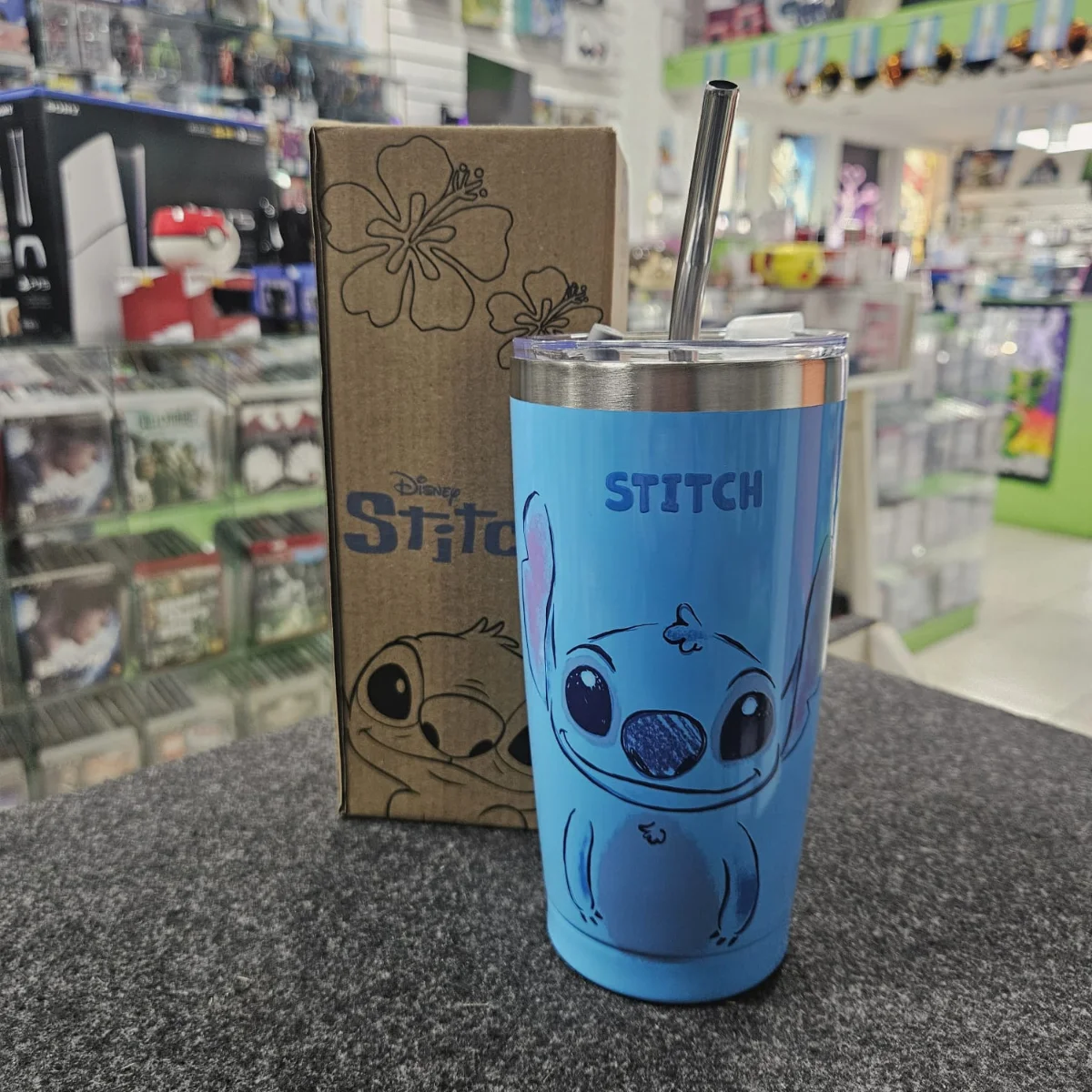 Vaso térmico Disney Stitch con bombilla
