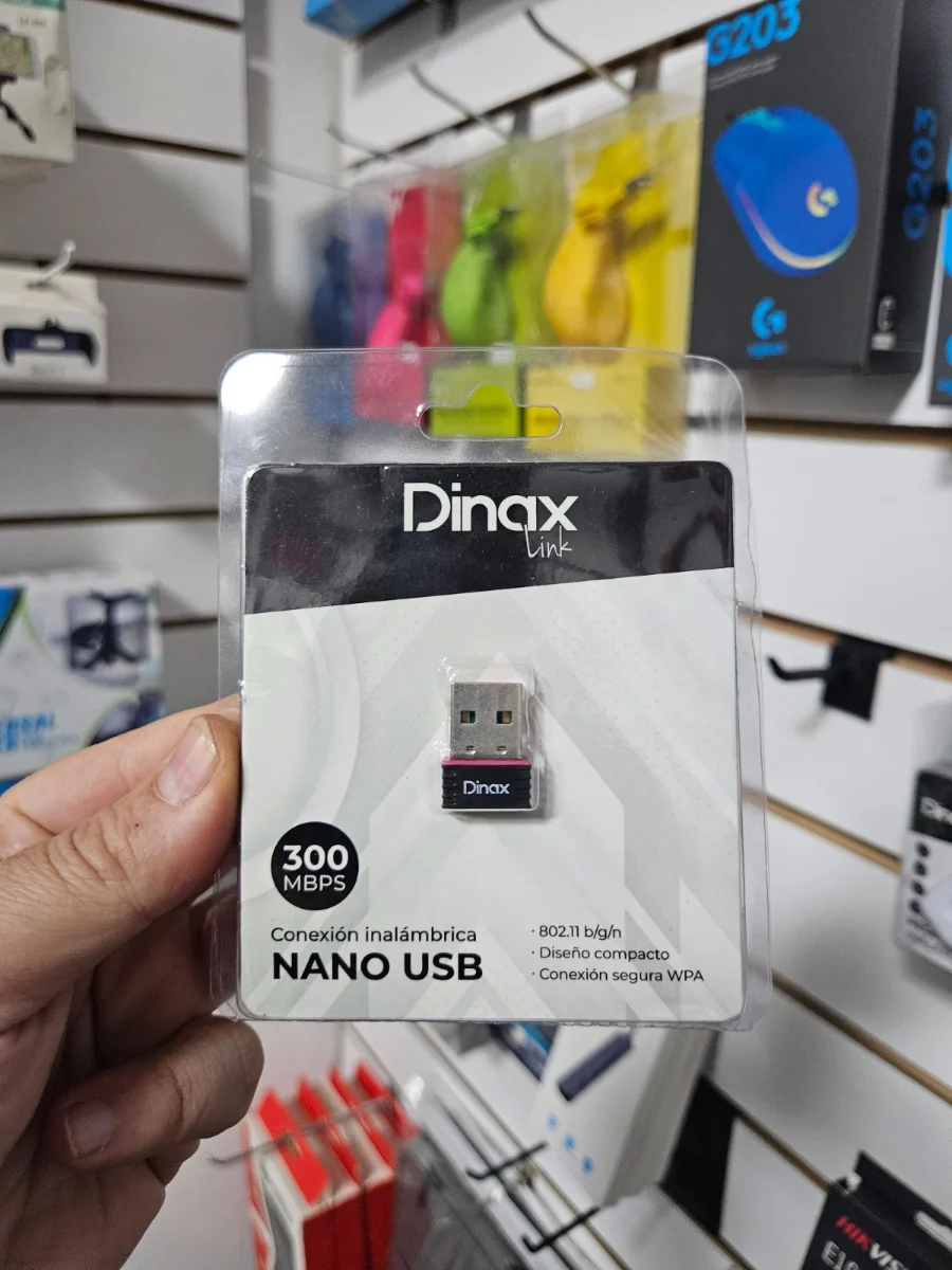 Adaptador Nano USB Wi-Fi Dinax Link 300 Mbps 802.11 B/G/N