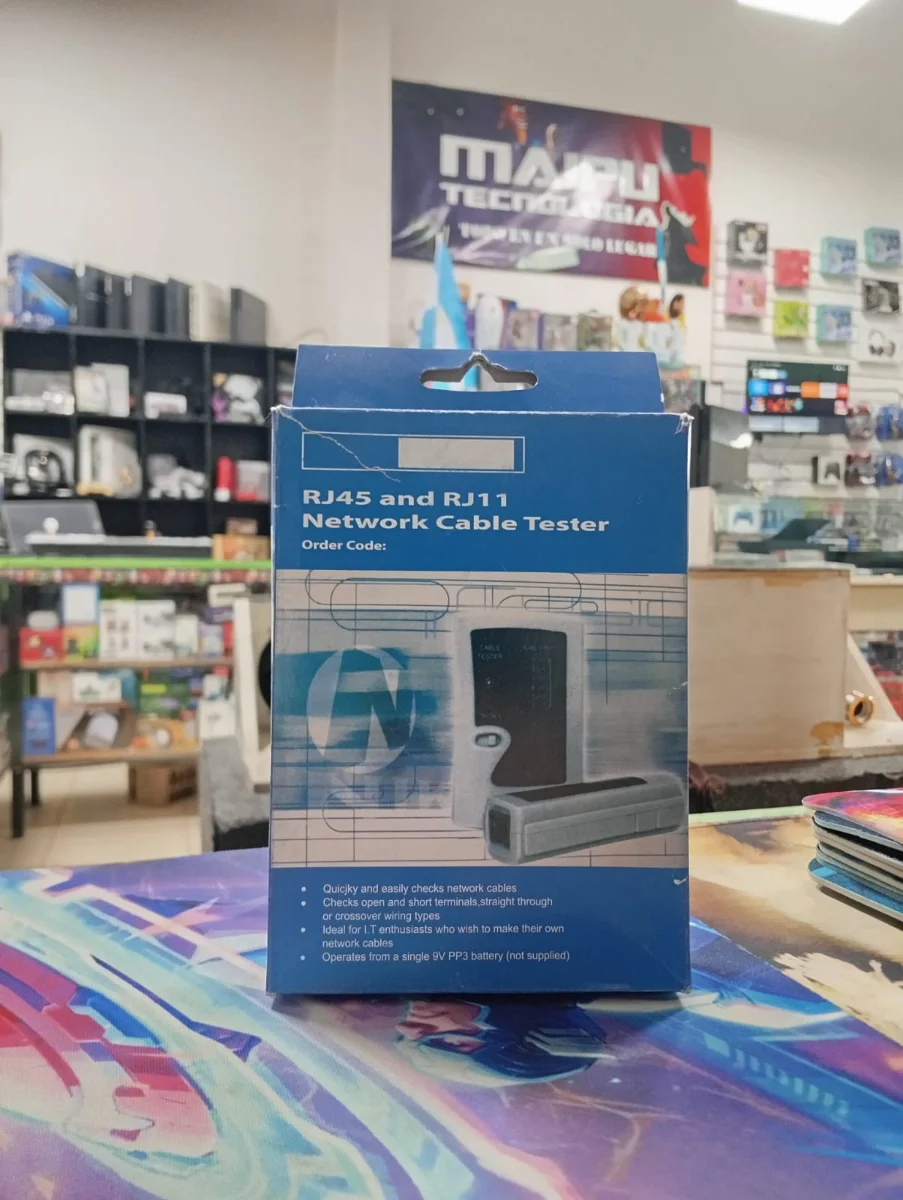 Tester de cables de red RJ45 y RJ11