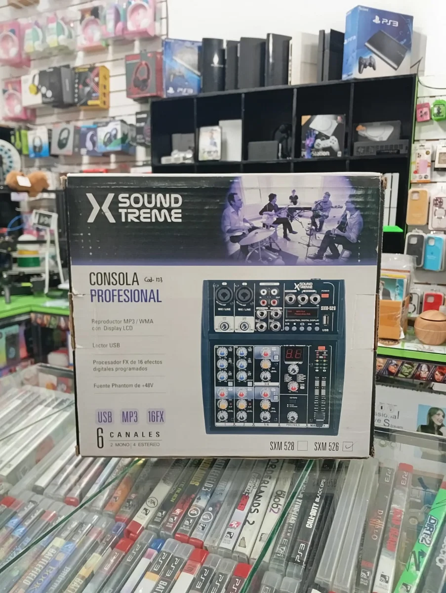Consola mezcladora X Sound Xtreme SXM-526 de 6 canales