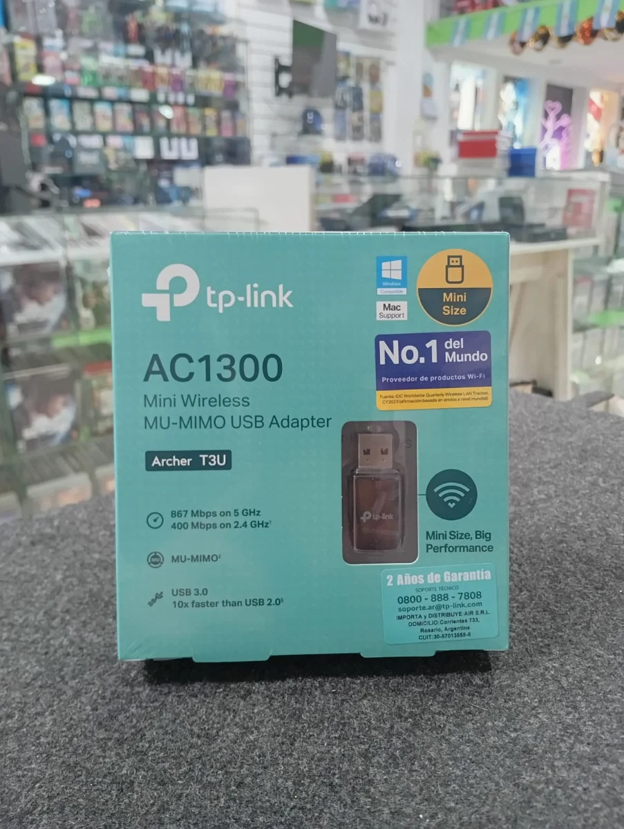 Adaptador Wi-Fi USB TP-Link Archer T3U AC1300